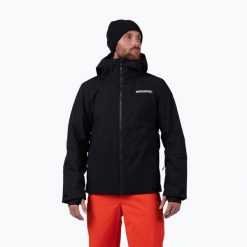 Kurtka narciarska męska Rossignol Rochrun Insulated. Czarne kurtki sportowe męskie Rossignol, na zimę, m, bez wzorów, bez kaptura, narciarskie. Za 1,155.99 zł.