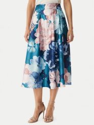 Rinascimento Spódnica trapezowa CFC0128630003 Niebieski Regular Fit. Niebieskie spódnice damskie Rinascimento, xs, bez wzorów, z syntetyku, trapezowe. Za 609.99 zł.