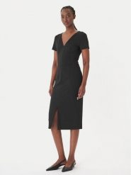 HUGO Sukienka koktajlowa Kalamara-3 50533641 Czarny Slim Fit. Czarne sukienki damskie Hugo, bez wzorów, z syntetyku, wizytowe, bez kołnierzyka, bez ramiączek. Za 1,259.00 zł.