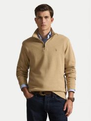 Polo Ralph Lauren Sweter 710P07411006 Beżowy Regular Fit. Brązowe swetry męskie Polo Ralph Lauren, m, bez wzorów, z bawełny, bez kołnierzyka, bez ramiączek. Za 849.99 zł.