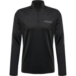 Bluza dresowa zapinana do połowy Hummel Strength PL. Czarne bluzy męskie Hummel, l, bez wzorów, z dresówki, sportowe, bez ramiączek, bez kaptura. Za 279.50 zł.