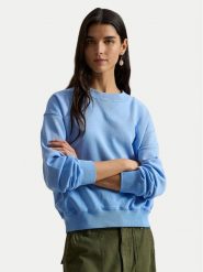 Polo Ralph Lauren Bluza 211971690500 Niebieski Relaxed Fit. Niebieskie bluzy damskie Polo Ralph Lauren, s, bez wzorów, z bawełny, bez ramiączek, bez kaptura. Za 568.99 zł.