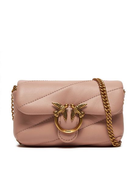 Pinko Torebka Love Puff Micro C PE 24 PCPL 100041 A0F2 Różowy. Czerwone torebki do ręki damskie Pinko, bez wzorów, ze skóry, bez dodatków. Za 979.99 zł.