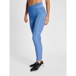 Legginsy bezszwowe damskie Hummel Christel. Niebieskie legginsy damskie Hummel, bez wzorów. Za 99.15 zł.