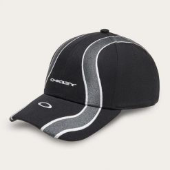 Czapka z daszkiem Oakley WAVE FOS901485-02E. Czarne czapki damskie Oakley, bez wzorów, z materiału, klasyczne. Za 147.39 zł.