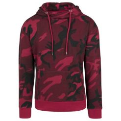Bluza z kapturem Urban Classic camo. Czerwone bluzy męskie Urban Classics, m, bez wzorów, bez ramiączek, z kapturem. Za 237.00 zł.