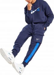 SPODNIE DRESOWE NIKE AIR MĘSKIE BAWEŁNA BOJÓWKI DD7369 451 r. S. Spodnie sportowe męskie Nike, m, bez wzorów, z bawełny. Za 209.00 zł.