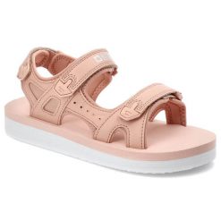 Różowe Sandały Big Star Lekkie Buty Na Lato. Czerwone sandały damskie BIG STAR, bez wzorów, ze skóry ekologicznej, bez obcasa, bez zapięcia. Za 109.00 zł.