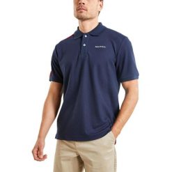 Koszulka Polo Męska Nautica Hopeman. Niebieskie koszulki sportowe męskie Nautica, m, bez wzorów, z bawełny, bez ramiączek, żeglarskie. Za 259.00 zł.