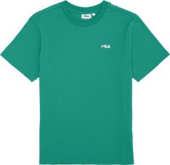 Koszulka damska Fila Lignano zielona FAW1053 60084 L. Zielone bluzki damskie Fila, l, bez wzorów, bez kołnierzyka, bez ramiączek. Za 119.49 zł.
