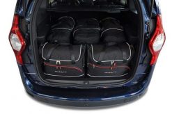 Torby Do Bagażnika Dacia Lodgy 2012-2022 5Szt Kjust. Czarne torby podróżne damskie KJUST, bez wzorów, z kauczuku. Za 1,640.00 zł.
