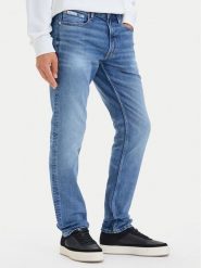 Calvin Klein Jeans Jeansy LV04RH707G Niebieski Slim Fit. Niebieskie jeansy męskie Calvin Klein Jeans, z bawełny. Za 489.99 zł.