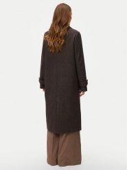 Vero Moda Płaszcz zimowy Eva 10348666 Brązowy Regular Fit. Brązowe płaszcze damskie Vero Moda, na zimę, xl, bez wzorów, z syntetyku, bez kołnierzyka, bez kaptura. Za 359.99 zł.