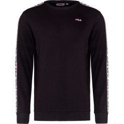 Bluza FILA AREN. Czarne bluzy męskie Fila, bez wzorów, prążkowane, klasyczne, bez ramiączek, bez kaptura. W wyprzedaży za 241.00 zł.