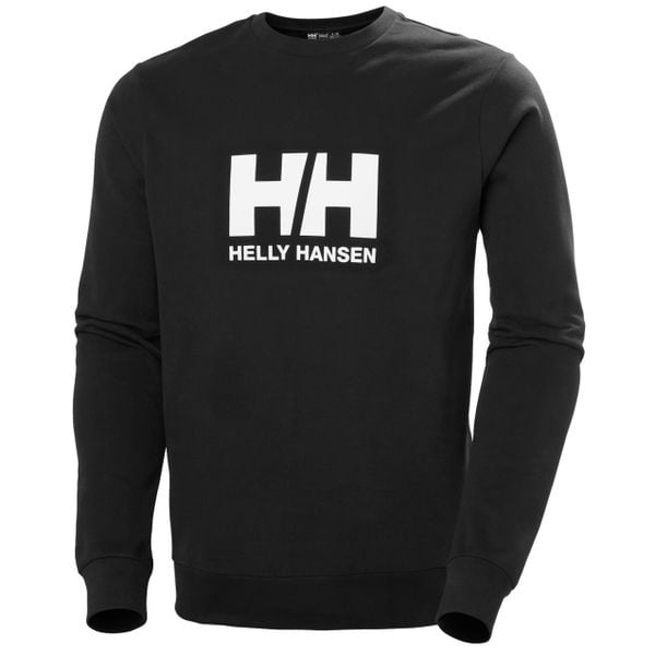 Bluza Helly Hansen Logo Crew 2.0. Czarne bluzy męskie Helly Hansen, m, bez wzorów, z bawełny, bez ramiączek, bez kaptura. W wyprzedaży za 288.90 zł.