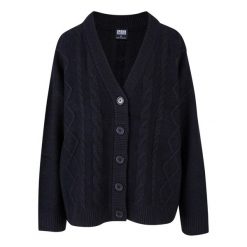 Kardigan damski Urban Classics Cabel. Czarne kardigany damskie Urban Classics, xl, bez wzorów, z dzianiny, klasyczne, bez kołnierzyka. Za 212.25 zł.