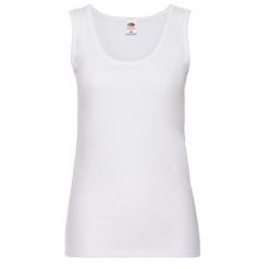 Kamizelka Damska Valueweight Top. Czarne koszulki sportowe damskie fruit of the loom, l, bez wzorów, bez ramiączek. Za 45.99 zł.