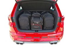 Torby Do Bagażnika Cupra Ateca 2018-2024 4Szt Kjust. Czarne torby podróżne damskie KJUST, bez wzorów, z kauczuku. Za 1,212.00 zł.