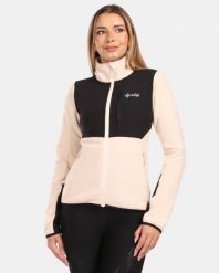 Damska bluza polarowa Kilpi KAJAANI-W. Brązowe bluzy damskie Kilpi, bez wzorów, z materiału, bez ramiączek, bez kaptura. Za 267.13 zł.
