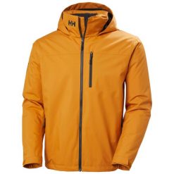 Kurtka wodoodporna z kapturem Helly Hansen Crew 2. Brązowe kurtki męskie Helly Hansen, m, bez wzorów, z kapturem. Za 781.25 zł.