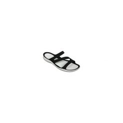 Klapki damskie Crocs Swiftwater Sandal W. Białe klapki damskie Crocs, bez wzorów, bez obcasa, bez zapięcia. W wyprzedaży za 139.00 zł.