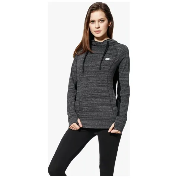 Lotto Bluza Indy V Sweat Js Stc W , szary, rozmiar S. Szare bluzy damskie Lotto, s, bez wzorów, z bawełny, bez ramiączek, bez kaptura. W wyprzedaży za 99.99 zł.