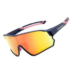 Okulary kolarskie polaryzacyjne ROCKBROS. Niebieskie okulary przeciwsłoneczne damskie ROCKBROS. Za 167.58 zł.