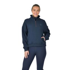 Sweter damski Dublin. Niebieskie swetry nierozpinane damskie DUBLIN, na zimę, bez wzorów, bez kołnierzyka, bez ramiączek. Za 319.00 zł.