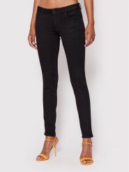 Guess Jeansy Curve X. W2YAJ2 D4PZ1 Czarny Skinny Fit. Czarne jeansy damskie Guess, z aplikacjami, z bawełny. Za 309.99 zł.
