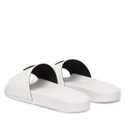 Klapki HUGO. Białe klapki męskie Hugo, bez wzorów, bez zapięcia. Za 279.99 zł.