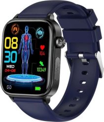Smartwatch Rubicon Zegarek SMARTWATCH Rubicon RNCF33 BLACK/BLUE. Czarne zegarki smartwatch Rubicon, bez wzorów. Za 202.02 zł.