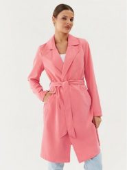 Vero Moda Trencz Billie Daisy 10281638 Różowy Regular Fit. Czerwone płaszcze damskie Vero Moda, m, bez wzorów, z syntetyku, bez kołnierzyka, bez kaptura. Za 109.99 zł.