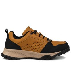 Buty męskie sportowe trekkingowe DK RIFTER. Brązowe trekkingi męskie DK, ze skóry, bez zapięcia. Za 155.00 zł.