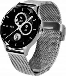 Smartwatch Garett Viva Srebrny (VIVA_SVR_STL). Szare zegarki smartwatch GARETT, bez wzorów. Za 388.46 zł.