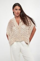 Kardigan damski z alpaki PESERICO. Kardigany damskie Peserico, bez wzorów, bez kołnierzyka. Za 3,279.00 zł.
