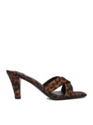 GINO ROSSI Klapki EO-GL95F-970 Brązowy. Brązowe klapki damskie Gino Rossi, bez wzorów, z materiału, bez obcasa, bez zapięcia. Za 329.99 zł.