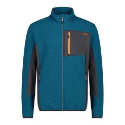 Bluza męska turystyczna CMP 32G5927. Niebieskie bluzy męskie CMP, m, bez wzorów, sportowe, bez ramiączek, bez kaptura. W wyprzedaży za 293.99 zł.