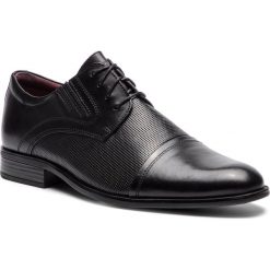 Półbuty LASOCKI FOR MEN - MB-KRIS-02 Black 1. Czarne buty wizytowe męskie Lasocki For Men, bez wzorów, z materiału, bez obcasa, bez zapięcia. Za 199.99 zł.