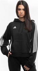 Adidas Bluza damska adidas Tiro 24 Hooded czarna IJ5607 2XL. Czarne bluzy damskie Adidas, xl, bez wzorów, bez ramiączek, bez kaptura. Za 186.20 zł.