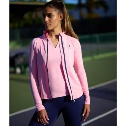 Koszulka/bluza z długim rękawem damska. Czerwone bluzy damskie NORDICDOTS, m, bez wzorów, z elastanu, klasyczne, bez ramiączek, bez kaptura. Za 365.00 zł.