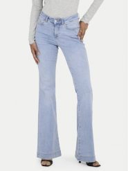 ONLY Jeansy Onlblush 15358364 Niebieski jasny Flare Fit. Niebieskie jeansy damskie ONLY, bez wzorów, z bawełny. Za 219.99 zł.