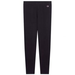 Legginsy Champion Legginsy Damskie. Czarne legginsy damskie Champion, s, bez wzorów, z bawełny, z podwyższonym stanem, długie, na fitness i siłownię. Za 193.99 zł.