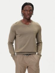 BOSS Sweter Baram-L 50476363 Brązowy Regular Fit. Brązowe swetry męskie Boss, l, bez wzorów, z wełny, bez kołnierzyka, bez ramiączek. Za 579.99 zł.