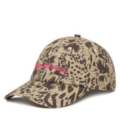Czapka z daszkiem Juicy Couture. Brązowe czapki damskie Juicy Couture, bez wzorów. Za 89.99 zł.