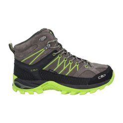 Buty trekkingowe męskie CMP Rigel Mid WP. Zielone trekkingi męskie CMP, z materiału, bez zapięcia. Za 394.50 zł.