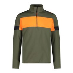 1/4 zip fleece CMP. Zielone bluzy sportowe męskie CMP, bez wzorów, z polaru, bez kaptura, narciarskie. Za 315.50 zł.