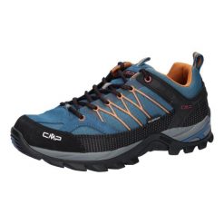 Buty trekkingowe męskie CMP Rigel Mid. Niebieskie trekkingi męskie CMP, z materiału, bez zapięcia. Za 379.25 zł.