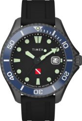 Zegarek Timex Zegarek męski TW2W21100 czarny. Czarne zegarki męskie Timex, bez wzorów. Za 1,701.00 zł.