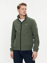 Tommy Jeans Kurtka przejściowa Essential Casual DM0DM15382 Zielony Regular Fit. Zielone kurtki męskie Tommy Jeans, m, bez wzorów, z jeansu, casualowe, bez kaptura. Za 339.99 zł.