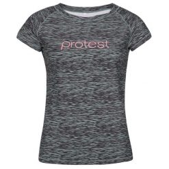 Koszulka z filtrem UV damska Protest PRTICATU, rashguard. Szare bluzki damskie Protest, s, bez wzorów, sportowe, bez kołnierzyka, bez ramiączek. W wyprzedaży za 97.00 zł.